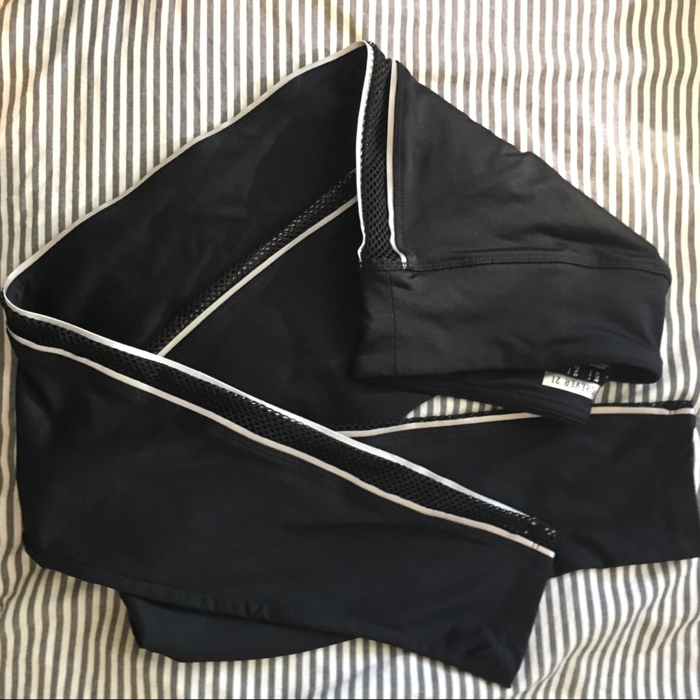 New athletic side mesh leggings